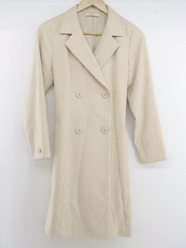 ◇ ◎ Rewde ウエストリボン 薄手 長袖 コート サイズ S ベージュ レディース E 【中古】 ◇ ◎ Rewde ウエストリボン 薄手 長袖 コート サイズ S ベージュ レディース E 【中古】