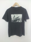 ◇ IMAGE CLUB LTD イメージクラブリミテッド USA製 半袖 Tシャツ カットソー サイズM ブラック オフホワイト系 メンズ P 【中古】