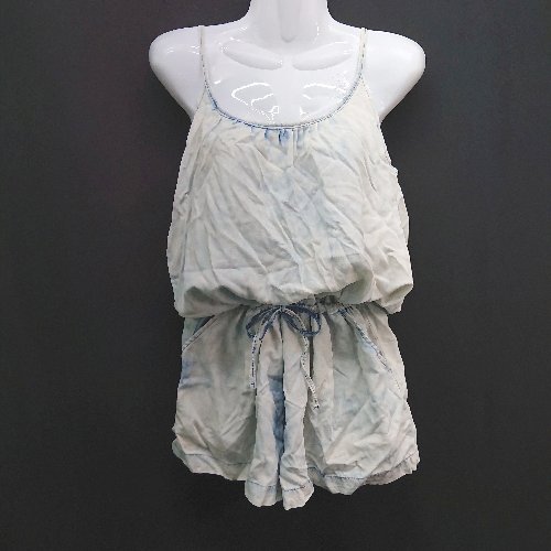 ◇ KBF URBAN RESEARCH ウォッシュ加工 腰ひも調節 シンプル ノースリーブ オールインワン 表記なし ブ..