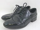 ◇ Clarks クラークス クロコダイル 型押し オックスフォード シューズ サイズ 23.5 ブラック レディース P 【中古】