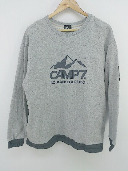 ◇ CAMP7 キャンプセブン 長袖 トレーナー サイズXL グレー メンズ P 【中古】