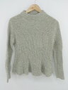 ◇ green label relaxing UNITED ARROWS フレア ニット セーター グレー レディース P 【中古】管理番号130127001207620230623ベースW880/大付属品無やや毛羽立ちあり。首内側に汚れあり。素材画像参照色グレーサイズ表記なし梱包サイズ1宅急便運賃一覧表はこちらをクリック採寸サイズ着丈：約52cm　肩幅：約38cm　身幅：約41cm　袖丈：約56cmサイズガイドはこちらをクリックコンディションレベルCコンディション詳細はこちらをクリックコンディション詳細商品状態、状態の目安につきまして、あくまでも弊社基準による目安となっております。リユース品の特性上、大小様々なダメージが発生しており、全ての商品の全てのダメージ詳細を記載する事が難しい為、目安として記載をさせていただいております。二次流通品のご理解、ご納得を頂いた上、ご購入をお願い致します。