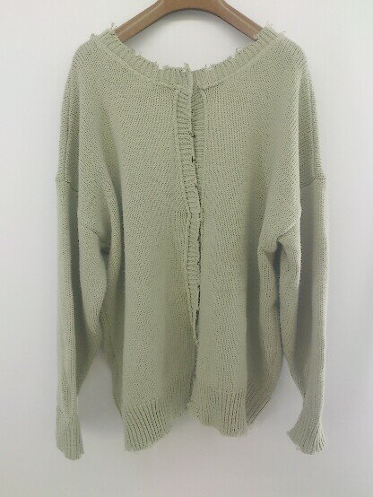 ◇ EPIMI E'PIMMY 前後2WAY ダメージ ニット サイズM グレー系 レディース E 【中古】