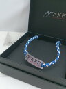 ◇ ◎ AXF axisfrm COLOR BANDO ネックレス バンド ブルー ホワイト メンズ レディース E 【中古】