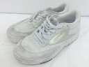 ◇ NIKE ナイキ Club C Double FV5539 スニーカー シューズ サイズ 24.5 ホワイト ゴールド レディース E 【中古】