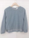 ◇ ITEMS URBAN RESEARCH 秋冬 起毛 長袖 カットソー サイズOne ブルー グレー系 レディース E 【中古】
