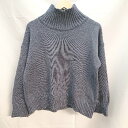 ◇ Girly Doll ハイネック ケーブル 起毛 シンプル 長袖 ニット 表記なし ブルー系 レディース E 【中古】