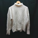 ◇ fifth フィフス ハイネック ケーブル 起毛 スリット 長袖 ニット 表記なし クリーム系 レディース E 【中古】(4)