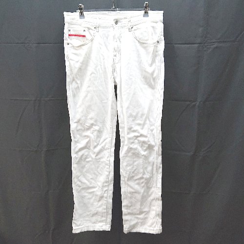 ◇ barassi　バラシ パッチ　シンプル　トリコロール パンツ サイズ79 ホワイト系 メンズ E 【中古】