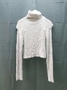 ◇ GRL グレイル ボトルネック デザインオシャレ 肩だし 長袖 ニット サイズF ベージュ レディース E 【中古】(4)