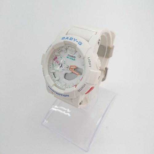 ◇ CASIO カシオ Baby-G ベイビージー 動作未確認 アナデジ 2針 クオーツ 腕時計 ホワイト系 サイズ- レディース E 【中古】