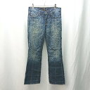 ◇ 7forallmankind ローライズ 股上浅め ブーツカット デニム パンツ 26インチ インディゴ ブルー レディース E 【中古】