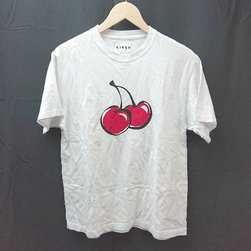 ◇ KIRSH　キルシー コットン100　おおきめ 半袖 Tシャツ サイズM（1） ホワイト レディース E 【中古】