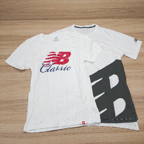 ◇ 《 New Balance ニューバランス まとめ売り2点セット サイズS ブランドロゴ クルーネック Tシャツ メンズ 》 E 【中古】