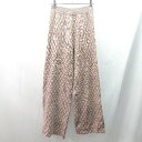 ◇ VACANCY ヴァカンシー ウエストゴム 格子柄ストレッチ パンツ サイズF ブラウン レディース E 【中古】