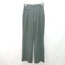 ◇ ViS ビス 無地 タック ストレート シンプル スラック サイズSS ブラック レディース E 【中古】