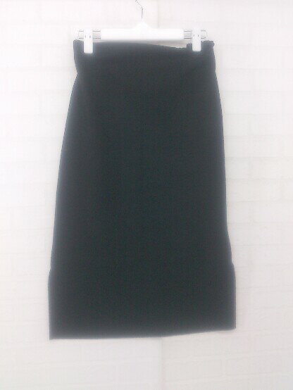 ◇ DOUDOU SWITCH BY ARCH シンプル ストレッチ サイドスリット 膝下丈 タイト スカート サイズF ブラック レディース E 【中古】