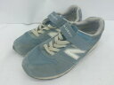 ◇ NEW BALANCE M YV996CDB ジュニア スニーカー シューズ サイズ21.5cm ライトブルー グレー レディース メンズ E 【中古】