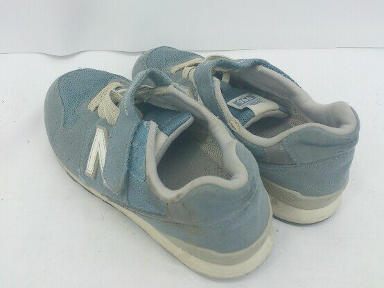 ◇ NEW BALANCE M YV996CDB ジュニア スニーカー シューズ サイズ21.5cm ライトブルー グレー レディース メンズ E 【中古】