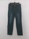 ◇ EDWIN エドウィン キッズ ティーンズ ジーンズ デニム パンツ サイズ130 インディゴ レディース E 【中古】