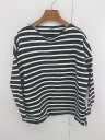 ◇ pattern torso antiqua アンティカ ボーダー 長袖 バスク Tシャツ カットソー ブラック ホワイト レディース E 【中古】