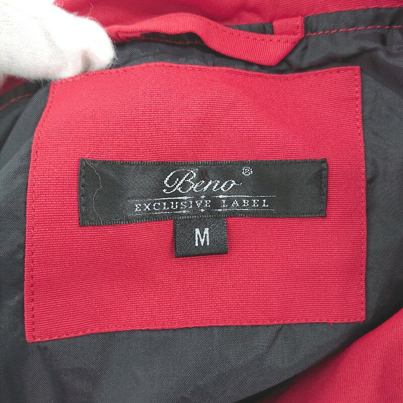◇ Beno ビーノ シンプル 長袖 コーチ ジャケット サイズM レッド メンズ E 【中古】