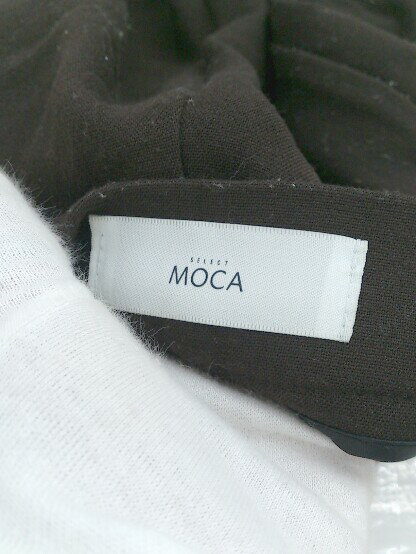 ◇ select MOCA セレクト モカ アシメカット スリット フレア パンツ サイズS ダークブラウン レディース E 【中古】