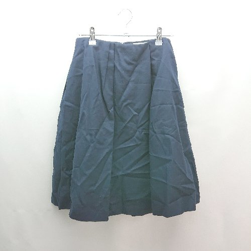 ◇ BALLSEY ボールジィ バックジップ 裏表 薄手 シンプル オシャレ 膝丈 フレア スカート サイズ36 ネイビー レディース E 【中古】 ◇ BALLSEY ボールジィ バックジップ 裏表 薄手 シンプル オシャレ 膝丈 フレア スカート サイズ36 ネイビー レディース E 【中古】