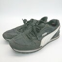 ◇ PUMA SOFTFOAM+ 365293-32 靴紐あり ロゴ入り スニーカー サイズ24.5 ブラック メンズ E 【中古】(4)