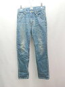 ◇ Lee キッズ 子供服 ジュニア ハイウエスト ベルトループ デニムパンツ サイズ150 ライトブルー系 レディース E 【中古】
