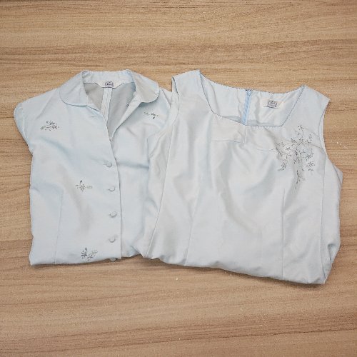 ◇ J.PRESS バックファスナー バックスリット 裏地あり ジャケット ワンピース サイズ11 ライトブルー レディース E 【中古】 ◇ J.PRESS バックファスナー バックスリット 裏地あり ジャケット ワンピース サイズ11 ライトブルー レディース E 【中古】