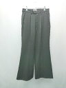 ◇ Loose ルース ウエストゴム チャックボタン閉め 無地 パンツ サイズM ブラック レディース メンズ E 【中古】