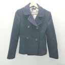 ◇ PaulSmith ポールスミス 無地 大人 シンプル 長袖 コート サイズ40 ネイビー レディース メンズ E 【中古】