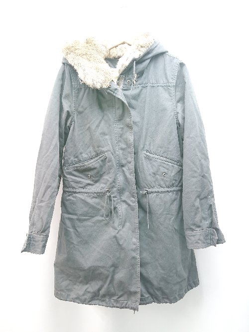 ◇ IENA イエナ ボアライナー2WAY コットン100% ラビットファー 長袖 コート 表記なし ダークグレー レディース E 【中古】