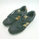 ◇ NEW BALANCE ニューバランス WR996CJ クッション性 紐調節 ブランドロゴ スニーカー サイズ24.0 ブラック レディース E 【中古】