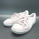 ◇ PUMA VIKKY V3 383023-05 ミッドカット 定番シルエット スニーカー サイズ23.5 ライトピンク レディース E 【中古】