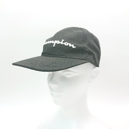 ◇ Champion チャンピオン 文字ロゴ カジュアル アウトドア 野球帽 ブラック 表記なし メンズ E 【中古】
