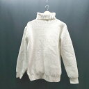 ◇ BARK MANHATTAN タートルネック オーバーサイズ ボリューム袖 長袖 ニット サイズL アイボリー レディース E 【中古】(4)