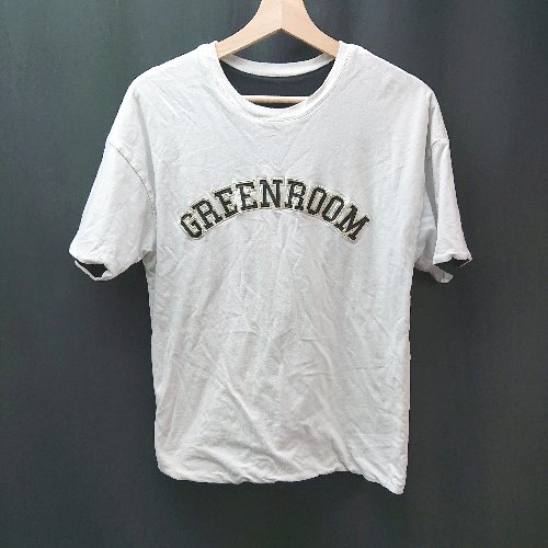 ◇ GREENROOM リバーシブル シンプル カジュアル ブランドロゴ 半袖 Tシャツ 表記なし ブラック/ホワイト メンズ E 【中古】