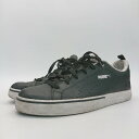 ◇ PUMA プーマ ロゴ プレーントゥ シンプル ローカットスニーカー サイズ25 ブラック メンズ E 【中古】