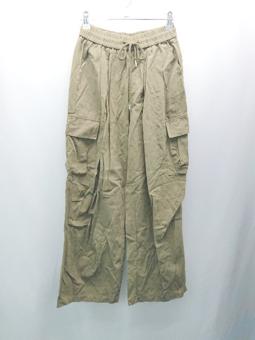 ◇ SpRay PREMIUM ウエストゴム ミリタリー カジュアル ポケット ペインターパンツ 表記なし カーキ レディース E 【中古】