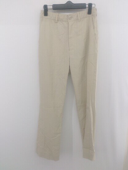 ◇ JEANASIS ジーナシス ウエストゴム スラックス 通勤 OL テーパードパンツ サイズ M ベージュ レディース E 【中古】