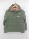 ◇ FIORUCCI ジップアップ 刺? ロゴ キッズ 子供服 長袖 マウンテンパーカー サイズ J-SS (140) カーキ レディース E 【中古】