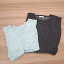 ◇ 《 earth music&ecology まとめ売り2点セット サイズF ドット 薄手 ワンピース カーディガン レディース 》 E 【中古】