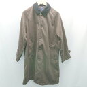 ◇ BACK NUMBER バックナンバー ロング丈 フロントボタン ポケット付き 長袖 コート サイズM ブラウン メンズ レディース E 【中古】