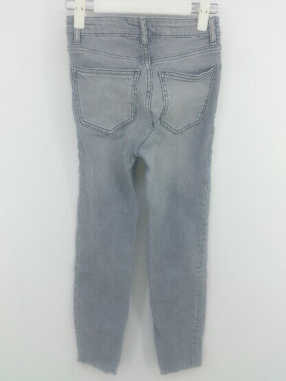 ◇ ZARA ザラ カットオフ ストレッチ スキニー デニム パンツ サイズ EUR 32 USA 0 MEX 22 グレー レディース P 【中古】