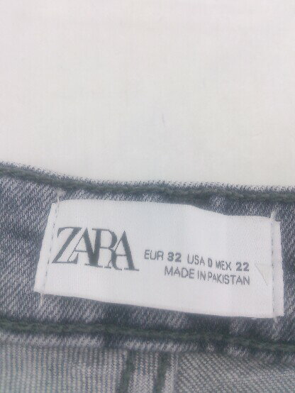 ◇ ZARA ザラ カットオフ ストレッチ スキニー デニム パンツ サイズ EUR 32 USA 0 MEX 22 グレー レディース P 【中古】