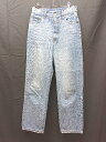 ◇ PAGEBOY ページボーイ ウォッシュ加工 無地 デニムパンツ サイズS インディゴ レディース E 【中古】(4)