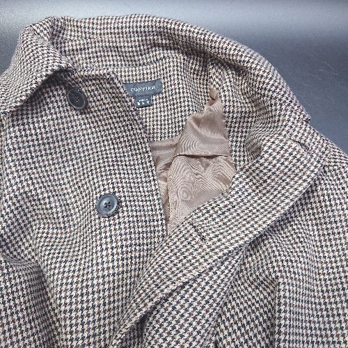 コート ロングコート チェック ウール 暖かい シンプル スタイリッシュ ノーブル お出掛け 通勤 通学 ショッピング レディース ファッション