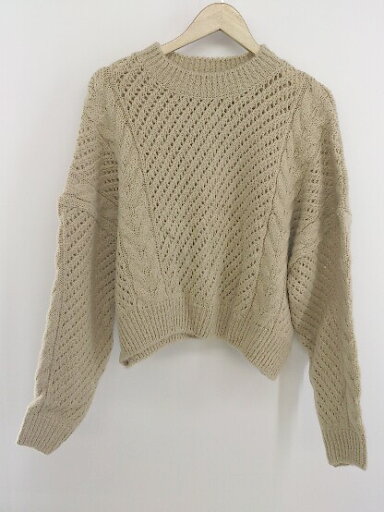 ◇ room306 CONTEMPORARY ハイネック 長袖 ニット セーター ベージュ レディース E 【中古】 ◇ room306 CONTEMPORARY ハイネック 長袖 ニット セーター ベージュ レディース E 【中古】